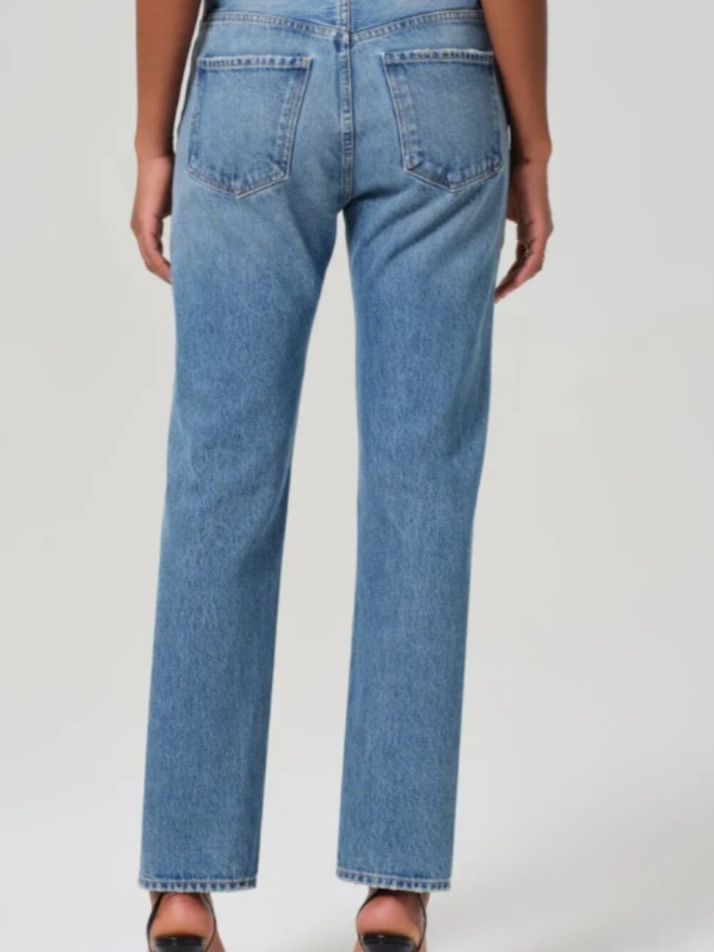 Anthropologie Citizens of Humanity denim Blaine Button Fly Straight Jeans sz 28 - Picture 2 of 11